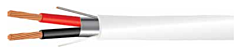 Security Alarm Cable - CMP Plenum Rated - Shielded - 22 AWG 2 Conductor - White Jacket - 1000 ft Reel