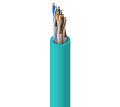 Alpha Wire Continuous Flex Rated Industrial Ethernet Cable - 24 AWG 4 Pair, No Shield - Teal TPE jacket