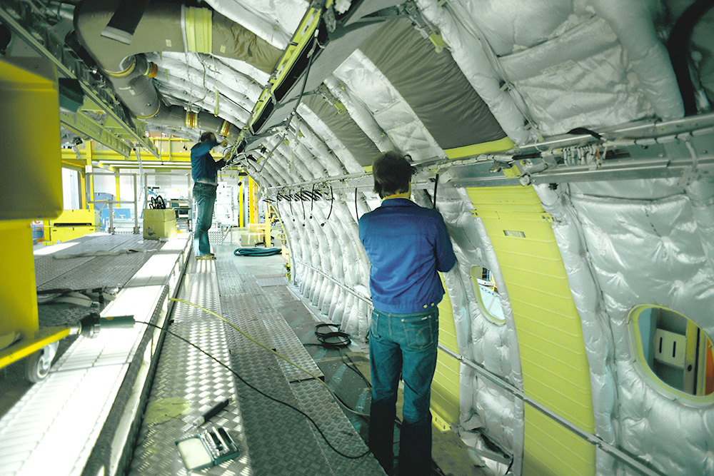 Airplane Cable Installation