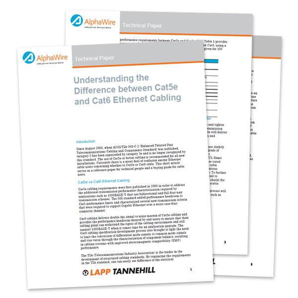 Understanding the Difference between Cat5e and Cat6 Ethernet Cabling