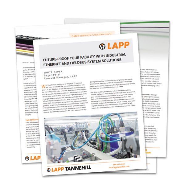 Whitepaper: Future-Proof Your Facility with Industrial Ethernet and Fieldbus System Solutions