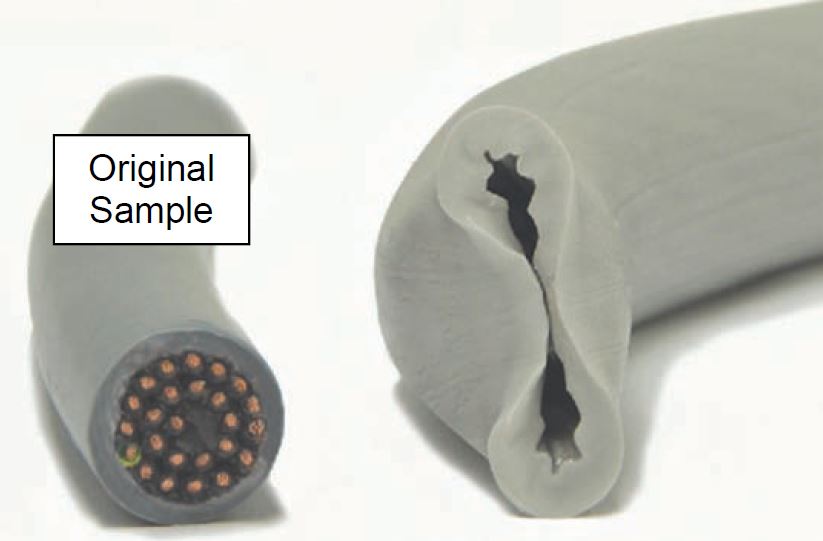 Cabled Melted due to Oil